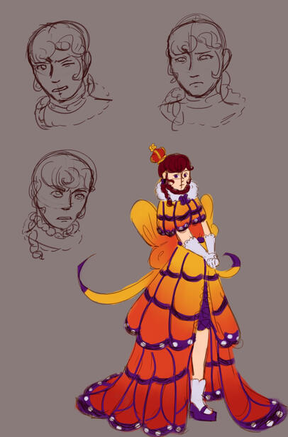 Titania - final design and facial expressions