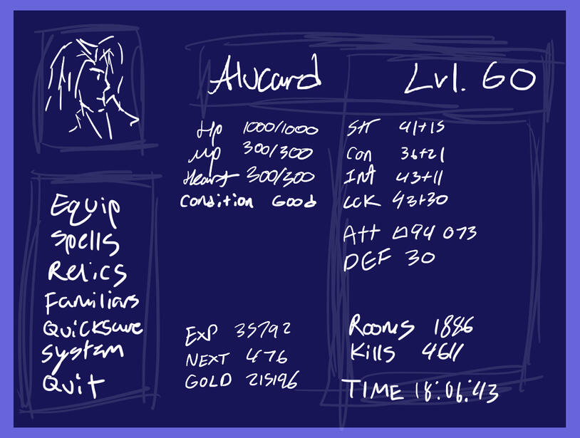 UI Redesign, Castlevania: Symphony of the Night